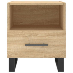 Berkfield Bedside Cabinet Sonoma Oak 40X35X47.5 Cm Engineered Wood - thumbnail 4