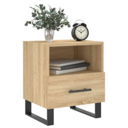 Berkfield Bedside Cabinet Sonoma Oak 40X35X47.5 Cm Engineered Wood - thumbnail 8