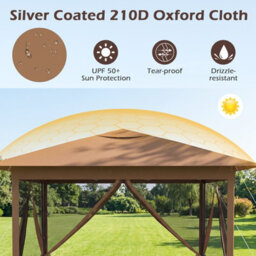 Gainoom Easy Pop-Up Canopy Instant One-Person Setup Outdoor Gazebo Portable Patio Garden Camping Picnic Shelter - thumbnail 8