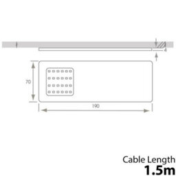 2 Pack Ultra-Slim Aluminium Under Cabinet Kitchen Led Light Kit - Natural White - thumbnail 4