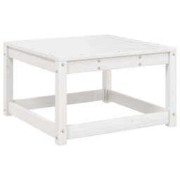 Walplus Garden Outdoor Footstool With Cushions White Solid Wood Pine - thumbnail 4