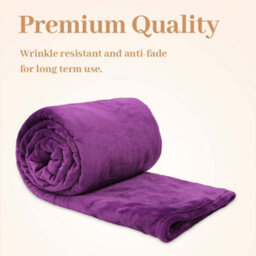 Alivio Medium Faux Fur Mink Throw Luxury Super Soft Plain Bed Sofa Settee Throw Blanket - Aubergine - thumbnail 3