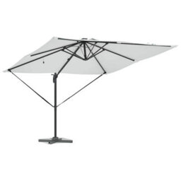 Berkfield Durable Roma Cantilever Parasol With Solar Leds - Sand - 286 X 285 X 270 Cm - Aluminium - thumbnail 3
