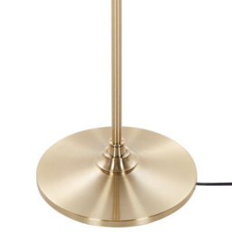 Beliani Brass Floor Lamp With White Empire Shade 148Cm - Retro Classic, Matt Finish - thumbnail 7