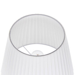 Beliani Brass Floor Lamp With White Empire Shade 148Cm - Retro Classic, Matt Finish - thumbnail 4