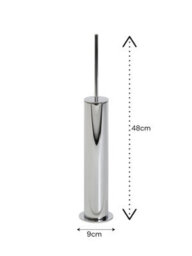 Showerdrape Belgravia Chrome Toilet Brush & Holder - thumbnail 2