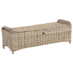 Beliani Garden Ottoman Susua 140 Cm Rattan Natural - thumbnail 5