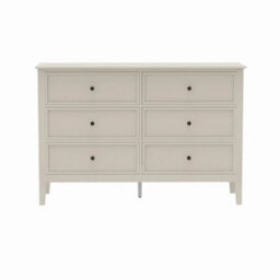 Melody Maison Large 6 Drawer Chest Of Drawers And Pair Of One Drawer Bedside Tables - Rowley Pale Cream Range - thumbnail 8