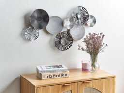 Beliani Wall Decor Tennessine Metal 49 Cm Black - thumbnail 2