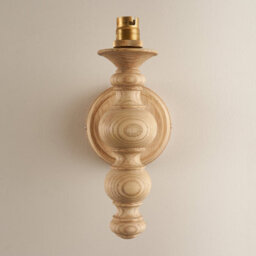 Loops Stylish Dimmable Wall Light In Natural Ash And Aged Brass Finish - thumbnail 3