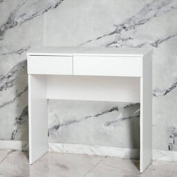 Dressing Table Mirror Make Up Storage Pink Compartments Drawers Bedroom - thumbnail 5