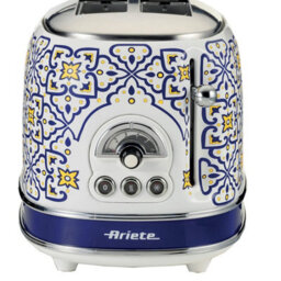 Ariete 551/2 Capri 2 Slice Toaster, Vintage Italian Tile Design, Defrost & 6 Toasting Functions - thumbnail 3