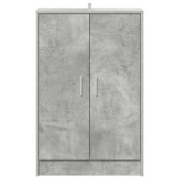 Berkfield Modern Shoe Cabinet Concrete Grey 60X35X92 Cm Engineered Wood - thumbnail 4