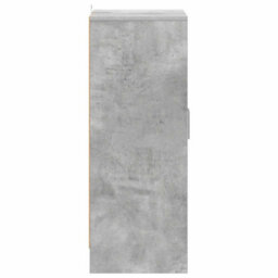 Berkfield Modern Shoe Cabinet Concrete Grey 60X35X92 Cm Engineered Wood - thumbnail 6