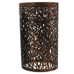 Easy Fit Rustic Red Wire Cage Frame Open Style Pendant Light Shade Metal Cage Drum Lampshade Ceiling Pendant Lamp - thumbnail 3