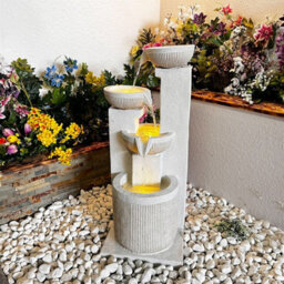 Outdoor Living UK Diablo Pour Contemporary Water Feature With Solar Kit - thumbnail 2
