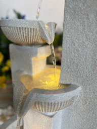 Outdoor Living UK Diablo Pour Contemporary Water Feature With Solar Kit - thumbnail 3