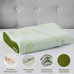 istyle mode Bamboo Contour Memory Pillow Orthopedic Cervical Support For Neck & Shoulder 40X60Cm - thumbnail 3