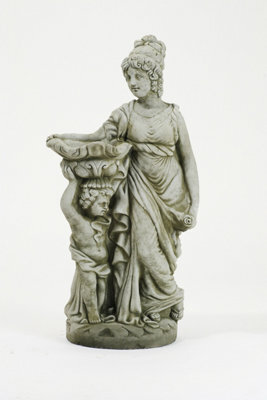 Stone Cast Mother & Child Garden Statue Ornament - image 1