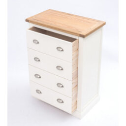 Cabinet Bits Cosenza 4 Drawer Chest Of Drawers Chrome Cup Handle - thumbnail 4