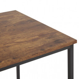 Beliani Home Office Desk Pembro Dark Brown 120 Cm 55 Cm - thumbnail 6