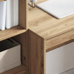 Berkfield Modern Desk Artisan Oak 80X50X76 Cm Engineered Wood - thumbnail 4