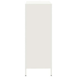 Berkfield Highboard White 68X39X101.5 Cm Steel - thumbnail 6