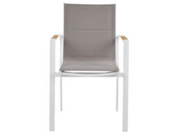 Beliani Garden Dining Set 4 Seater Maletto/busseto Metal Marble Effect Grey - thumbnail 7