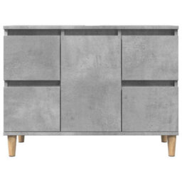 Berkfield Sink Cabinet Concrete Grey 80X33X60 Cm Engineered Wood - thumbnail 4