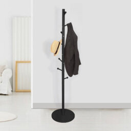 Urbn-Living Urbnliving 174Cm Height Coat Rack Tree Branch Hanger Stand Multi Hooks Hallway Freestanding W/ Mdf Base, Black - thumbnail 1