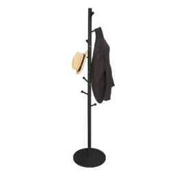 Urbn-Living Urbnliving 174Cm Height Coat Rack Tree Branch Hanger Stand Multi Hooks Hallway Freestanding W/ Mdf Base, Black - thumbnail 2