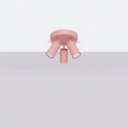 Sollux Lighting Ring Steel Pink 3 Lights Modern Ceiling Lamps - thumbnail 2