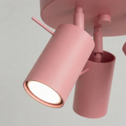 Sollux Lighting Ring Steel Pink 3 Lights Modern Ceiling Lamps - thumbnail 6