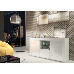 Tv Unit Tv Stand Sideboard Storage Cabinet White Gloss Doors Shelf 145Cm - thumbnail 5