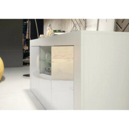 Tv Unit Tv Stand Sideboard Storage Cabinet White Gloss Doors Shelf 145Cm - thumbnail 3