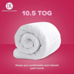 Imperial Rooms 10.5 Tog, Single Duvet 135X200Cm Medium Warmth, Breathable Hollowfibre, Hypoallergenic & Easy Maintenance - thumbnail 2