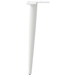 Berkfield Coffee Table Legs Conical Shape 4 Pcs White 42-43 Cm Steel - thumbnail 6