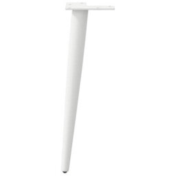 Berkfield Coffee Table Legs Conical Shape 4 Pcs White 42-43 Cm Steel - thumbnail 5