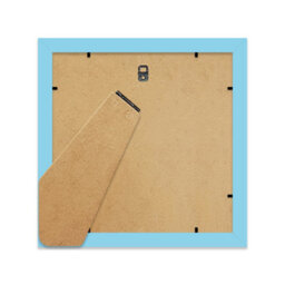 "5X5"" Light Blue Picture Frame - 5X5"" Square Frame With 2X2"" Mount For 5X5""/2X2"" Pictures Luxurious Style Gallery Wall, 1 Pack" - thumbnail 3