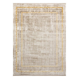 RugsX Modern Carpet Duke 51523 Beige / Gold - Frame, Structured, Very Soft,   240X330 Cm - thumbnail 3