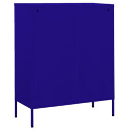 Berkfield Storage Cabinet Navy Blue 80X35X101.5 Cm Steel - thumbnail 5