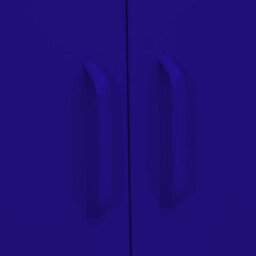 Berkfield Storage Cabinet Navy Blue 80X35X101.5 Cm Steel - thumbnail 8