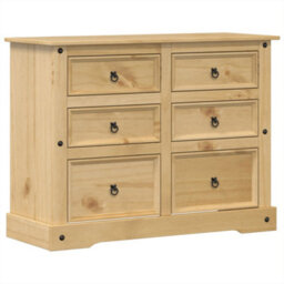Berkfield Chest Of Drawers Corona 120X48X91 Cm Solid Wood Pine - thumbnail 2
