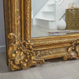 The Online Mirror Shop Antique Mirror Belgravia Rectangular Shaped With Gold Frame- H 223Cmxw 142Cmxd 11Cm For Leaning In Entryway, Bedroom, Dressingroom - thumbnail 3