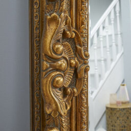 The Online Mirror Shop Antique Mirror Belgravia Rectangular Shaped With Gold Frame- H 223Cmxw 142Cmxd 11Cm For Leaning In Entryway, Bedroom, Dressingroom - thumbnail 4