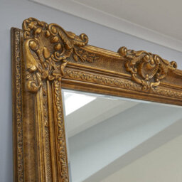 The Online Mirror Shop Antique Mirror Belgravia Rectangular Shaped With Gold Frame- H 223Cmxw 142Cmxd 11Cm For Leaning In Entryway, Bedroom, Dressingroom - thumbnail 5