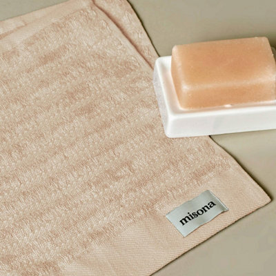 Misona Organic Cotton Face Cloths Pack Of 2 - Natural - image 1