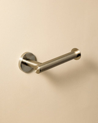 Cosmic Toilet Roll Holder, Brushed Stainless Steel, Wall-Mounted. Collection Architect S+ - image 1