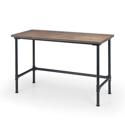 Oakham Signature Carnegie Industrial Pipe Desk In Mocha Elm And Black - image 1