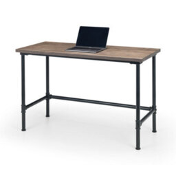 Oakham Signature Carnegie Industrial Pipe Desk In Mocha Elm And Black - thumbnail 2